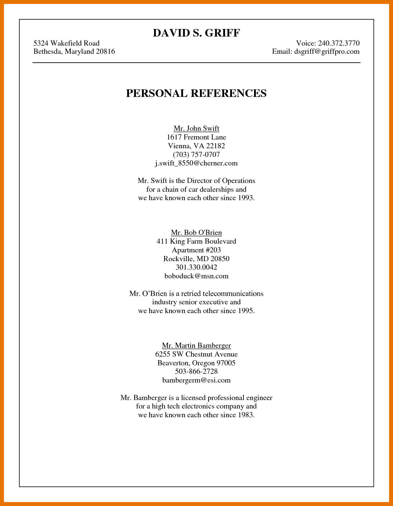 References For Resume 9 10 How To List A Reference On Resume Juliasrestaurantnj