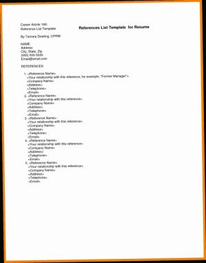 References For Resume Resume Reference Page Write A For Cpbz References On How