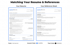 References On Resume Example Of Matching Resume And Resume References Side By Side references on resume|wikiresume.com