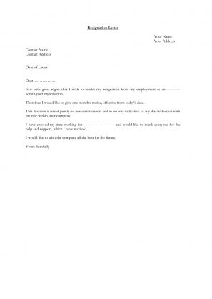 Leave You Job with Outstanding Resignation Letter Template - wikiresume.com