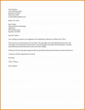 Resignation Letter Template Basic Resignation Letter Samples Elegant Formal Resignation Letter