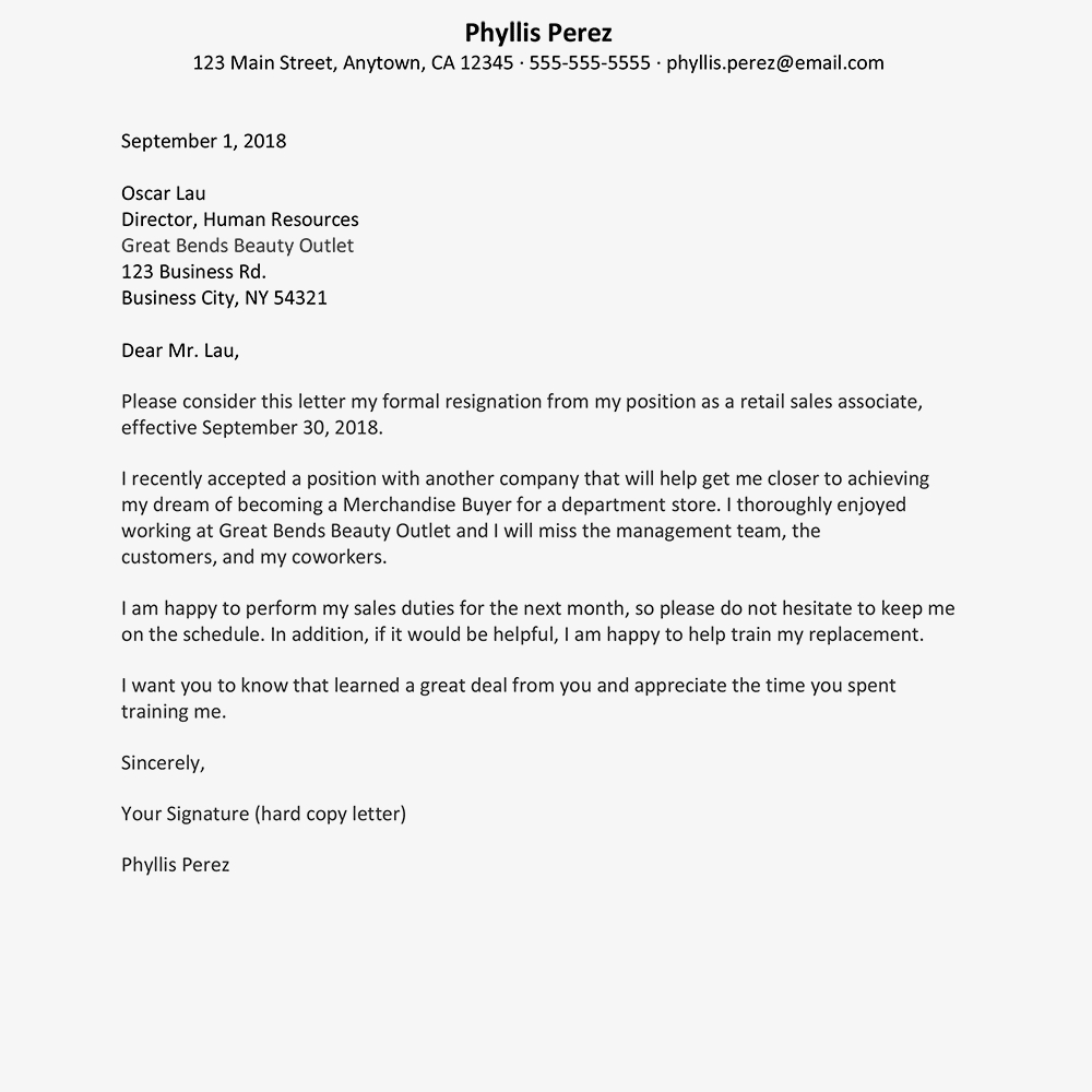 Resignation Letter Template Formal Resignation Letter Examples Cablomongroundsapexco