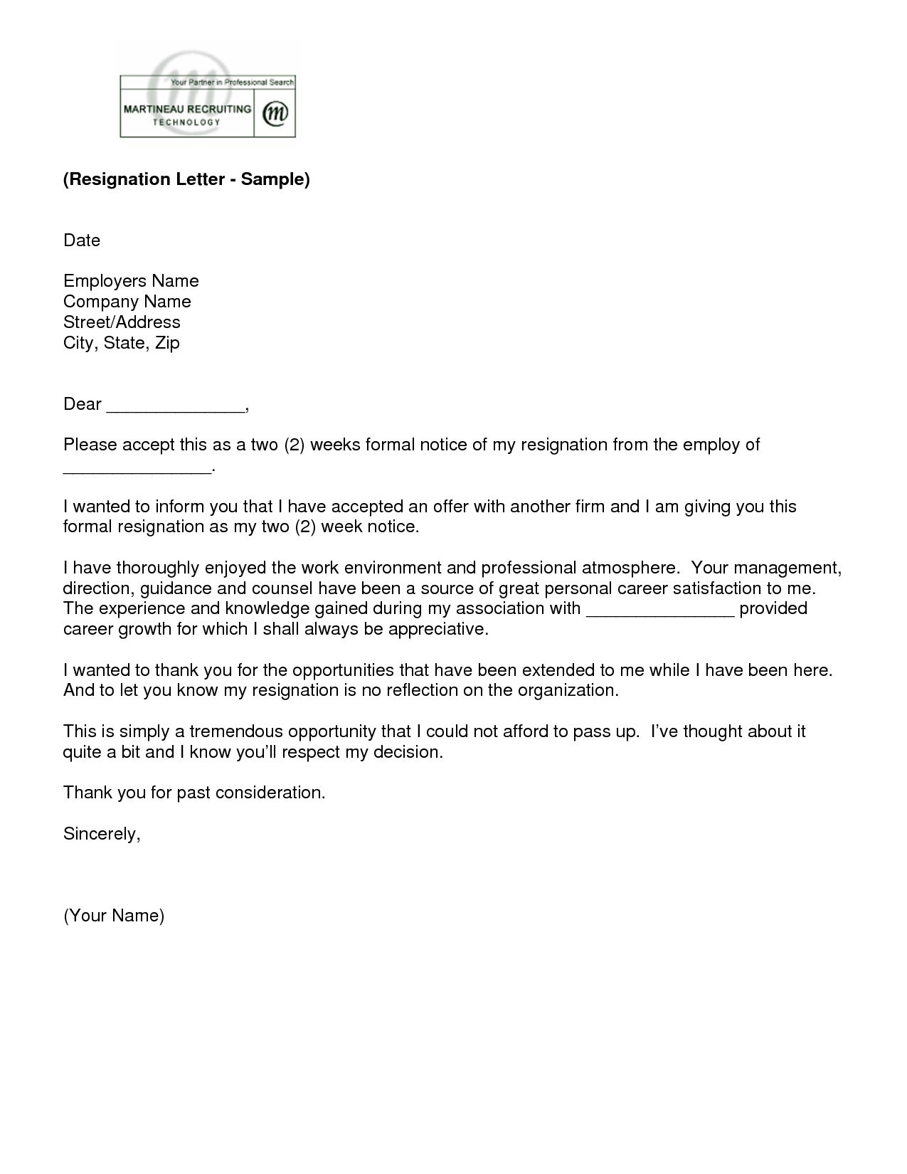 Resignation Letter Template Lovely Simple Letter Of Resignation Template Wwwpantry Magic