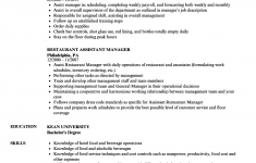 Restaurant Manager Resume Restaurant Assistant Manager Resume Sample restaurant manager resume|wikiresume.com