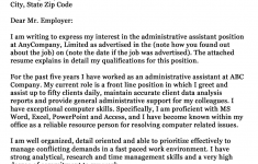 Resume Cover Letter Example Cover Letter Sample resume cover letter example|wikiresume.com