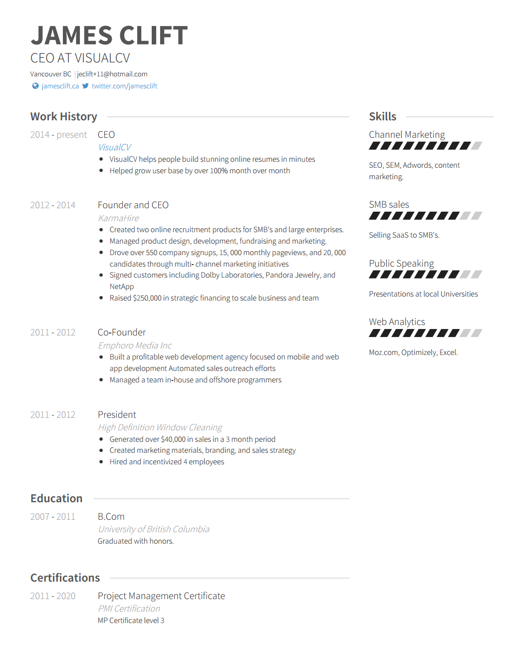 Resume Examples For Jobs Resume Example resume examples for jobs|wikiresume.com