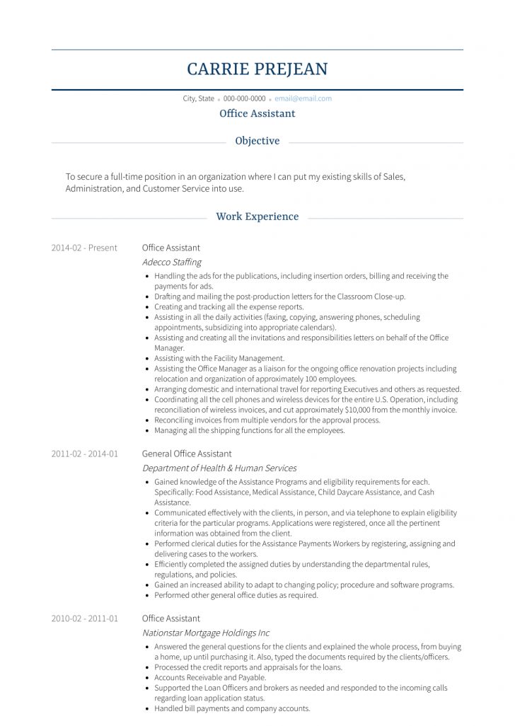 Where to find a resume examples office - wikiresume.com