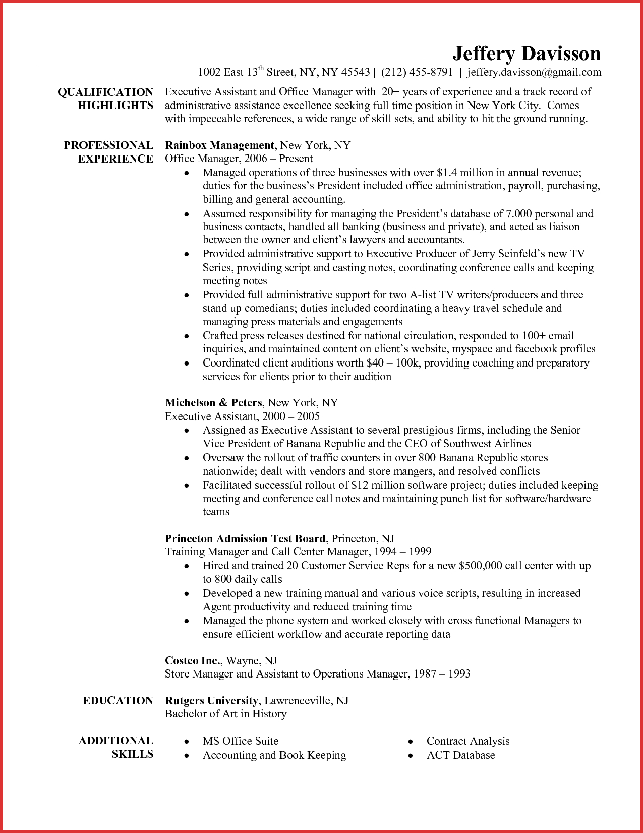 Resume Examples Office  Operations Admin Resume Samples Velvet Jobs Image Examples Office
