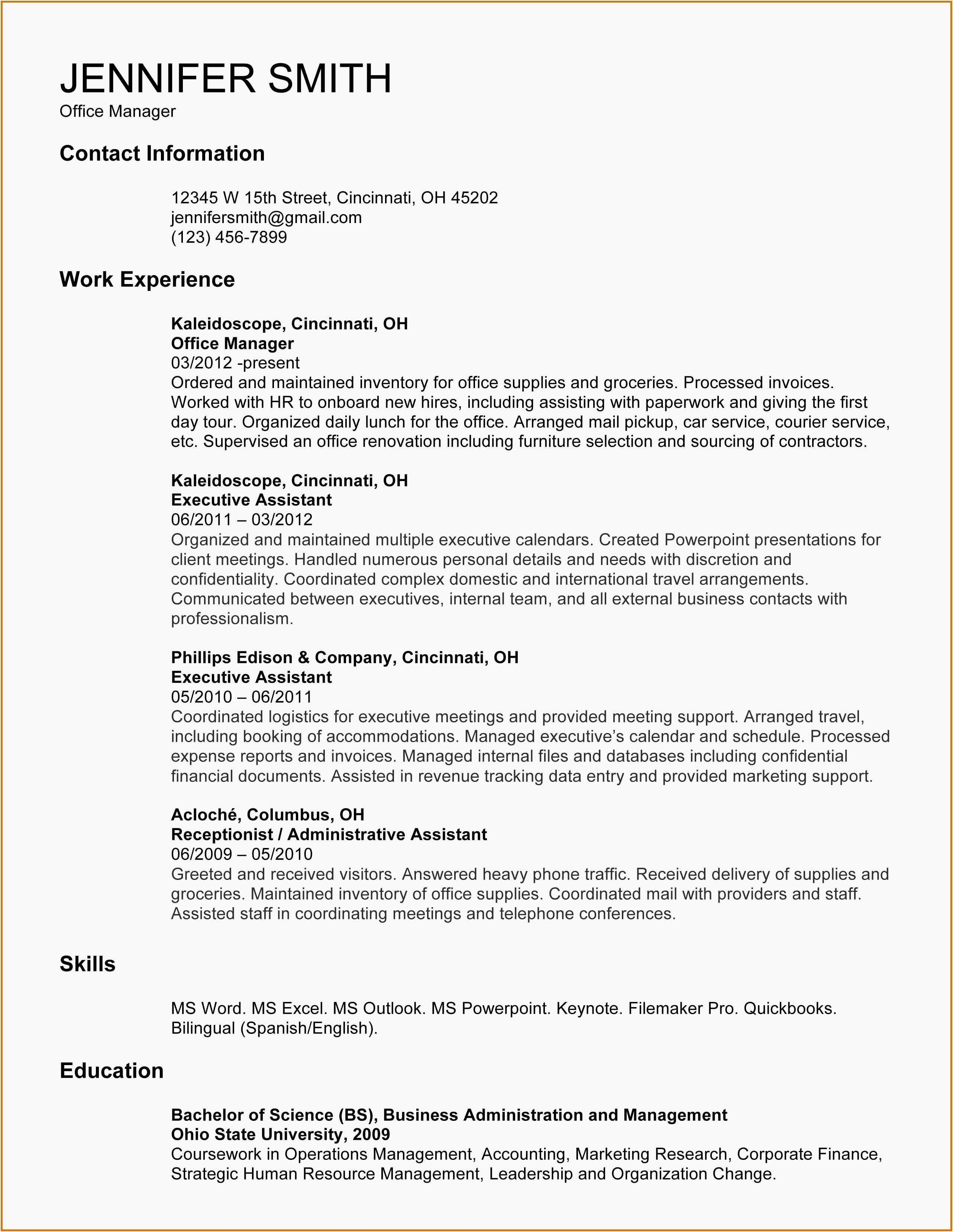 Resume Examples Office  Resume Examples Of Office Assistant Luxury Photos Administrative