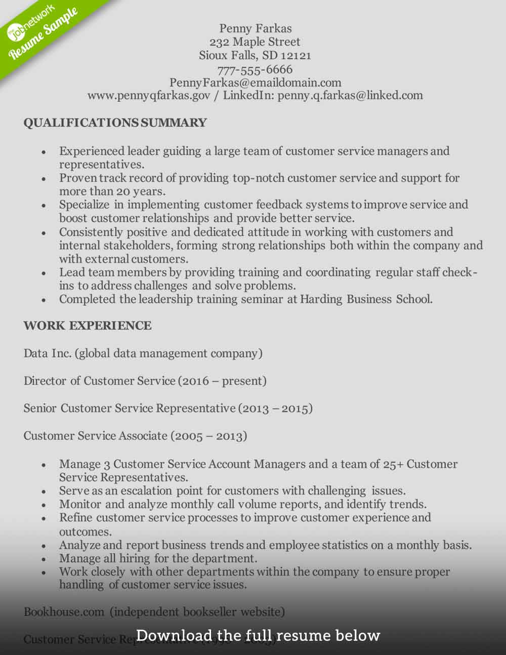 Resume For Customer Service Customer Service Resume Experienced resume for customer service|wikiresume.com