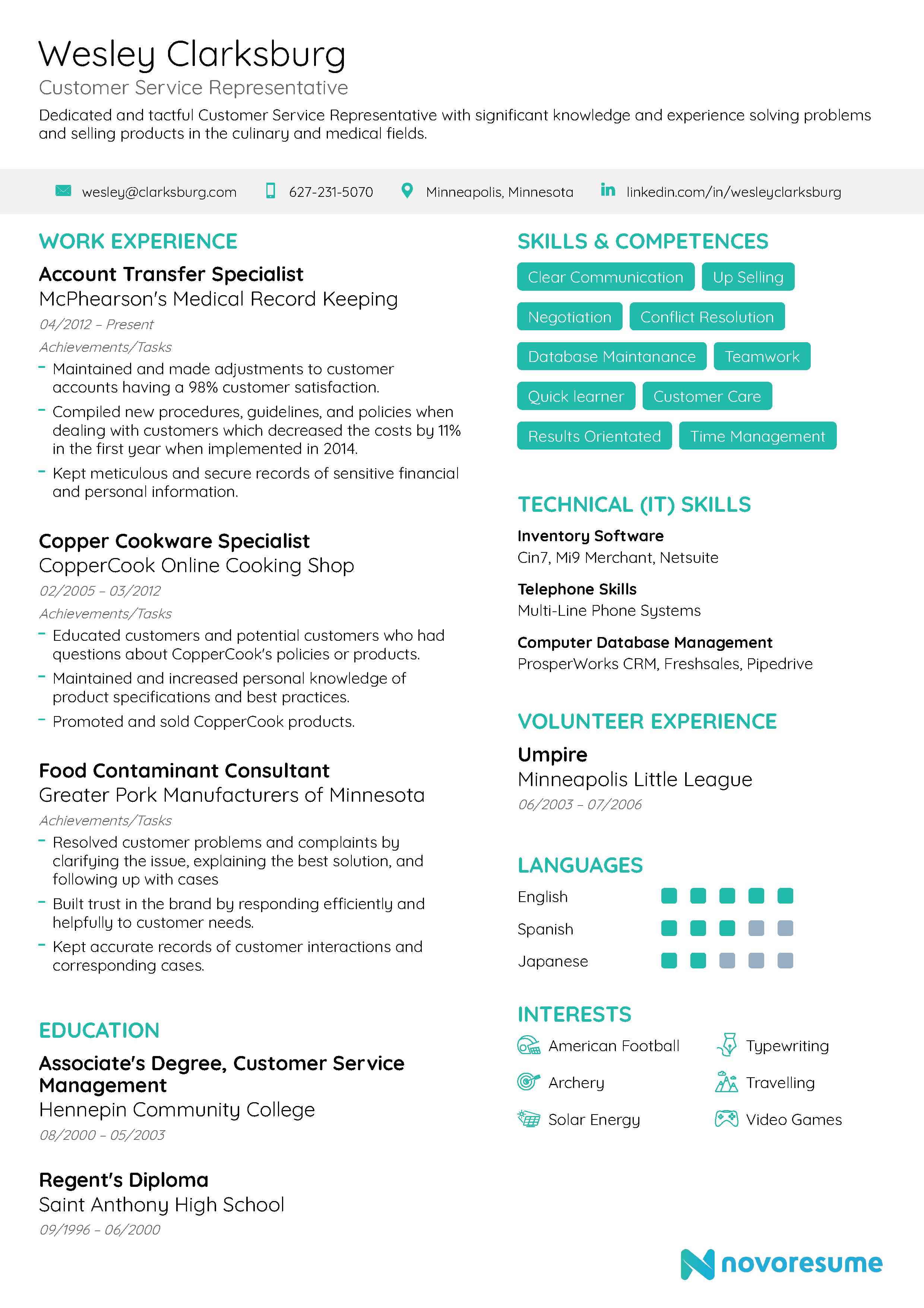 Resume For Customer Service Customer Service Resume resume for customer service|wikiresume.com