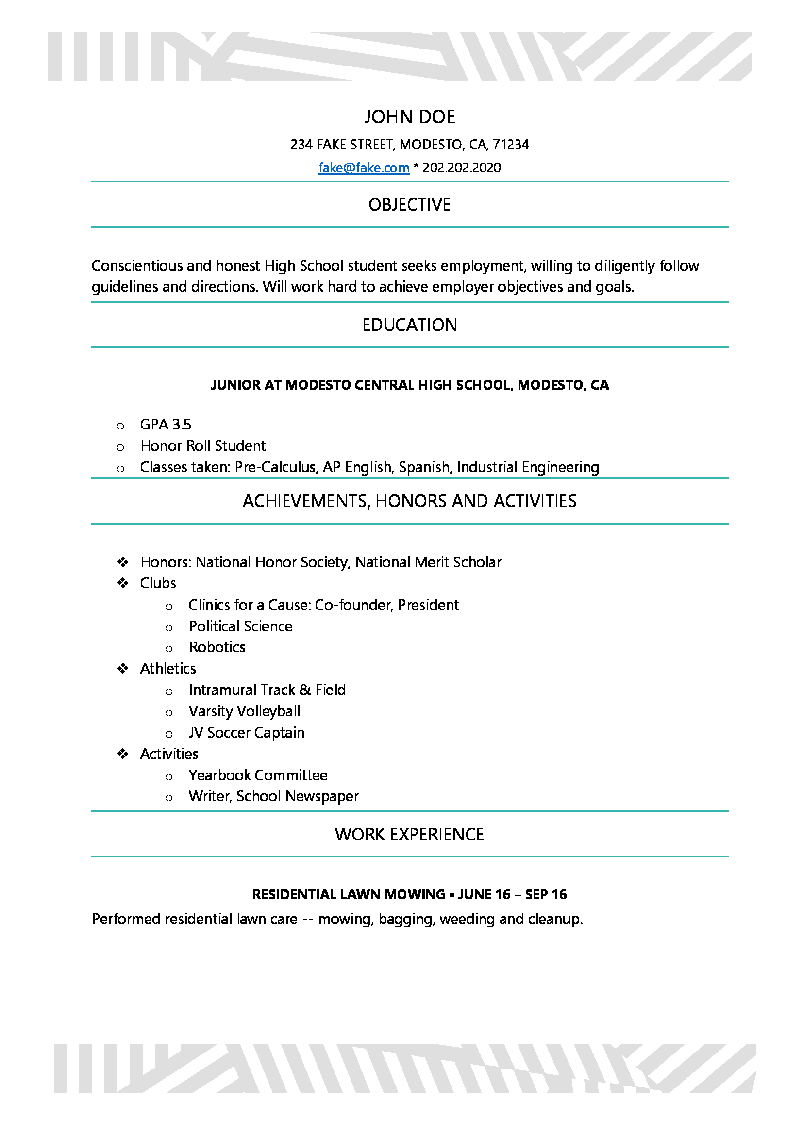 Resume For High School Student 0a13cadf 7620 4dd6 8951 4a85d15900f9 resume for high school student|wikiresume.com