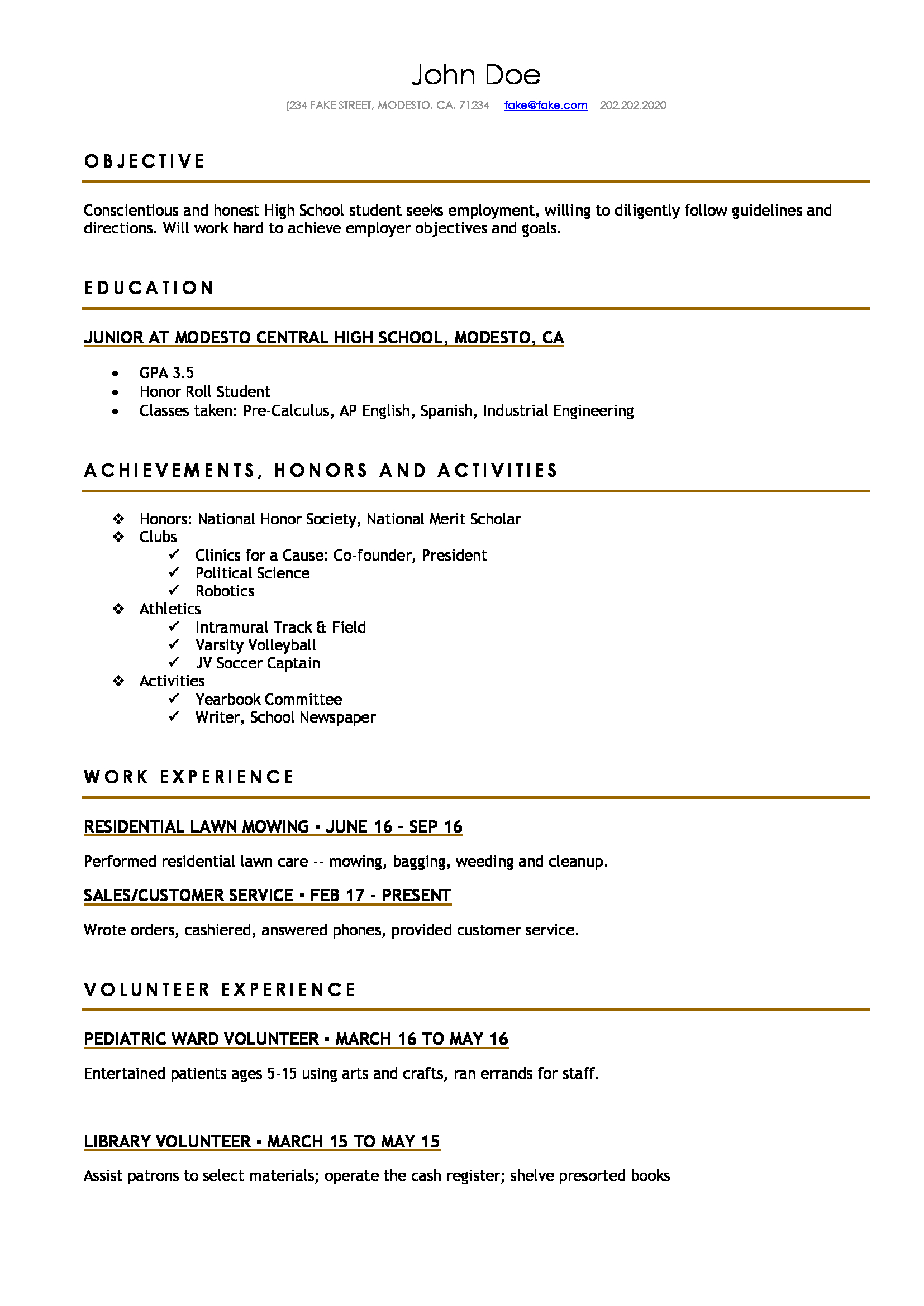 Resume For High School Student 72a45a1e Fba6 4eed 9dae 56718781d6b8 resume for high school student|wikiresume.com
