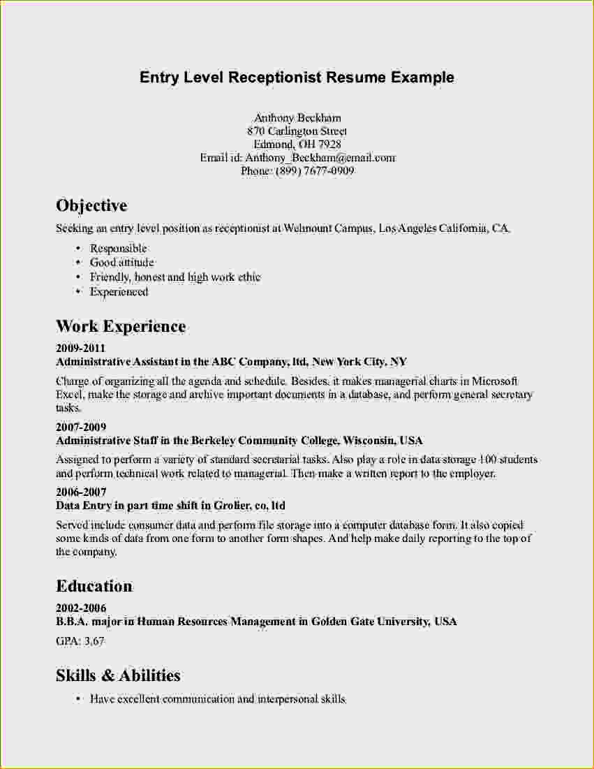 Resume Objective Example Entry Level Job Resume Objective Examples resume objective example|wikiresume.com