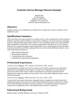 Resume Objective Examples  Customer Service Resume Objective Examples Objectives 10 Summary Of