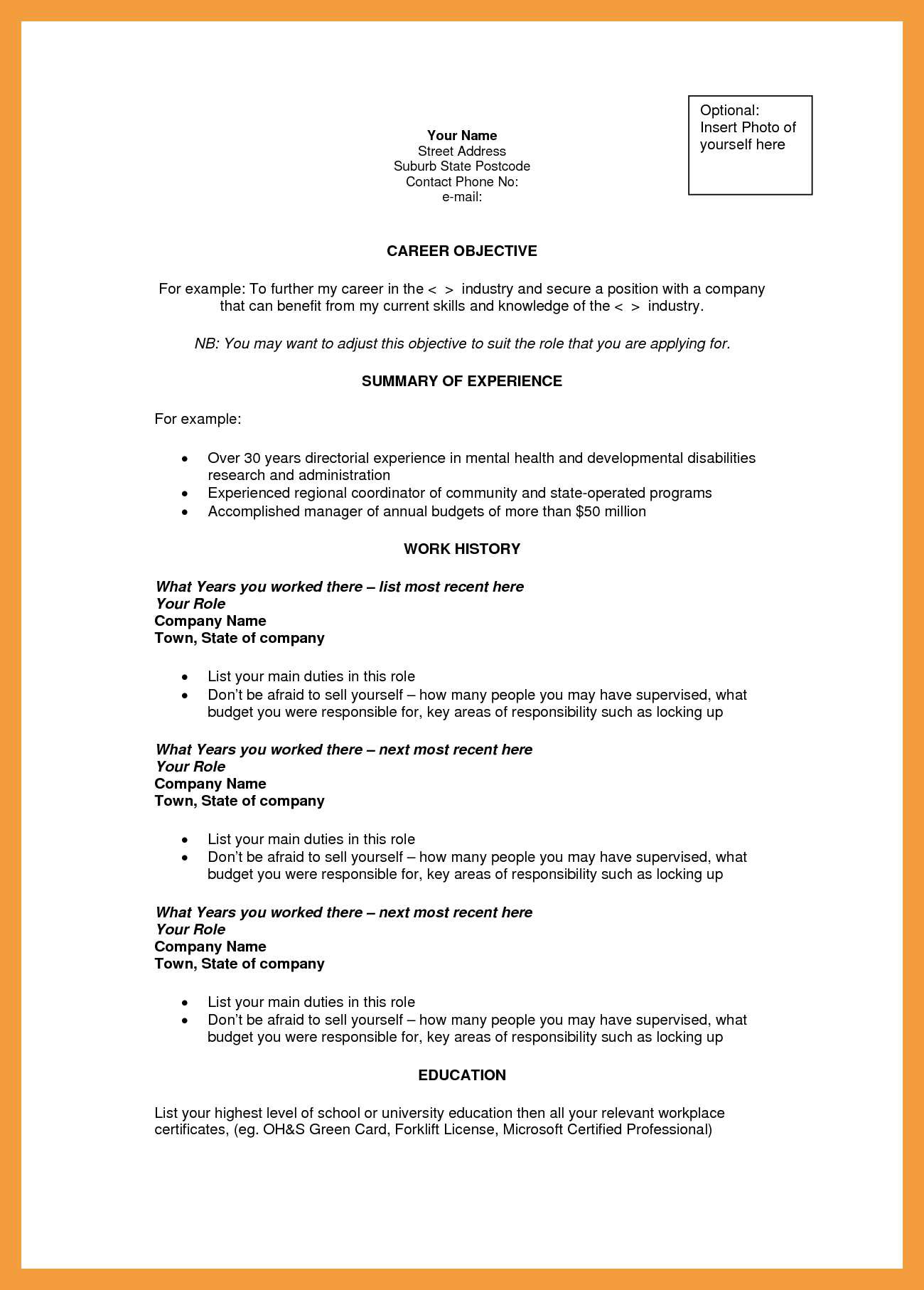 Resume Objective Examples  General Resumejective Template Examples For Any Career Proven Tips