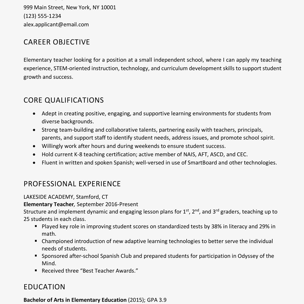 Resume Objective Examples  Resume Objective Examples And Writing Tips
