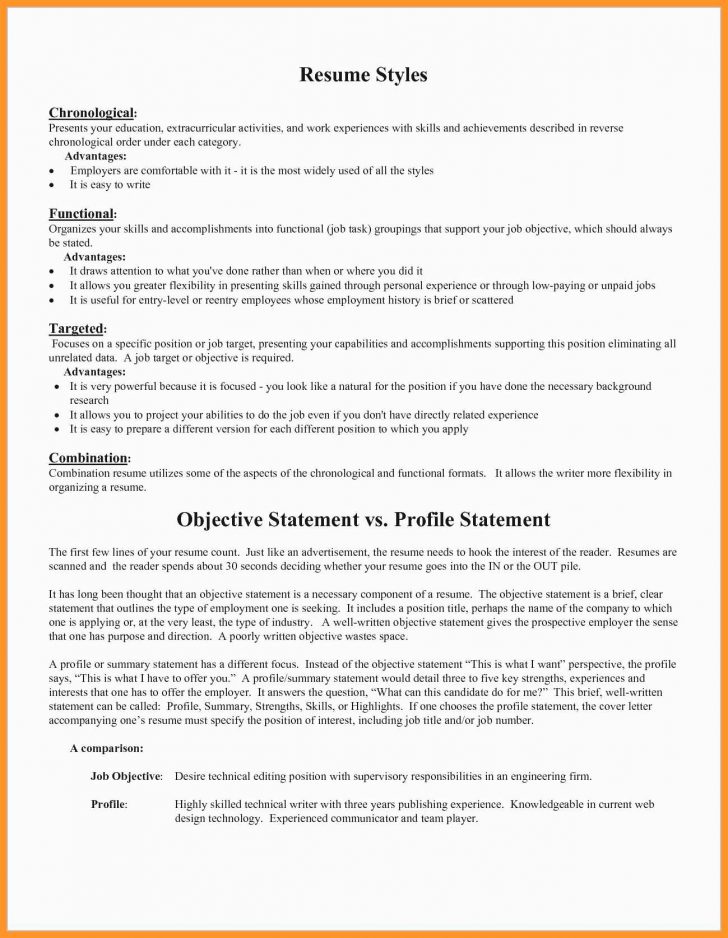 Resume Objective Statement - wikiresume.com