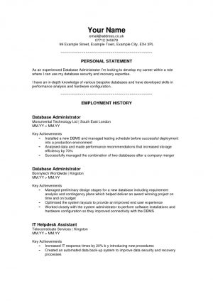 Resume Profile Examples  Sample Personal Resume Profile Examples Inspiration Example