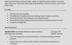 Resume Skills Examples Barista Resume Manager Level resume skills examples|wikiresume.com