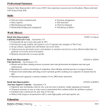 Resume Skills Examples Customer Service Retail Sales Representative001 resume skills examples|wikiresume.com