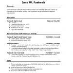 Resume Skills Examples  First Part Time Job Resume Sample Fastweb