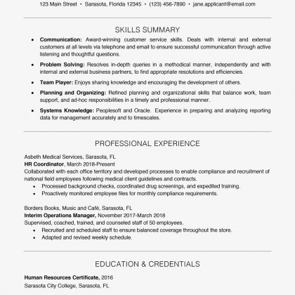 General and Specific Skills to Include on Resume Skills Examples ...