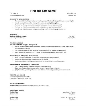 Resume Skills Examples  Resume Samples Division Of Student Affairs