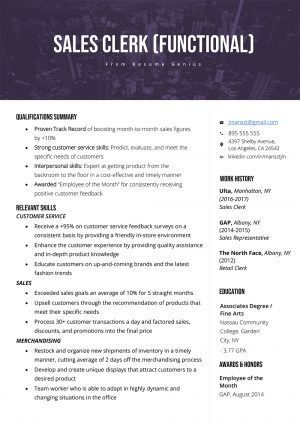 Resume Skills Examples  The Functional Resume Template Examples Writing Guide Rg