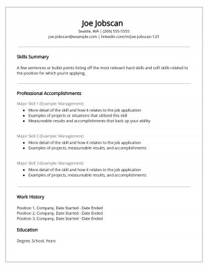 Resume Skills Examples  Why Recruiters Hate The Functional Resume Format Jobscan Blog
