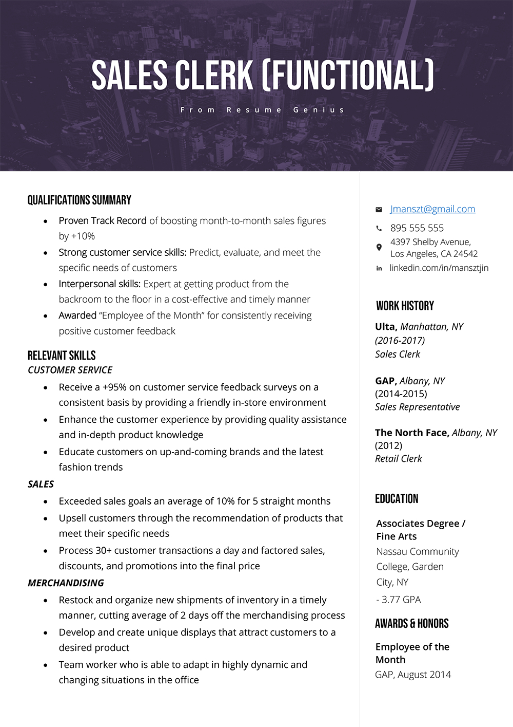 Resume Summary Examples How To Write A Qualifications Summary Resume Genius