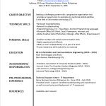 Resume Template Download Sample Resume Format For Fresh Graduates Single Page 221 resume template download|wikiresume.com