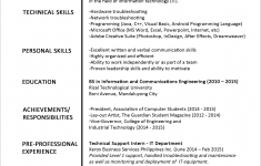 Resume Template Download Sample Resume Format For Fresh Graduates Single Page 221 resume template download|wikiresume.com