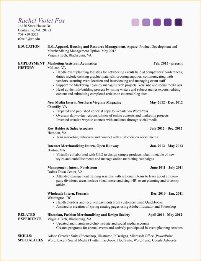 Easy Resume Template For Word - Wikiresume.com