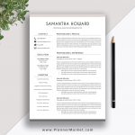 Resume Templates For Word Plannermarket Resume Templates Images The Samantha Resume 1 Page Resume resume templates for word|wikiresume.com