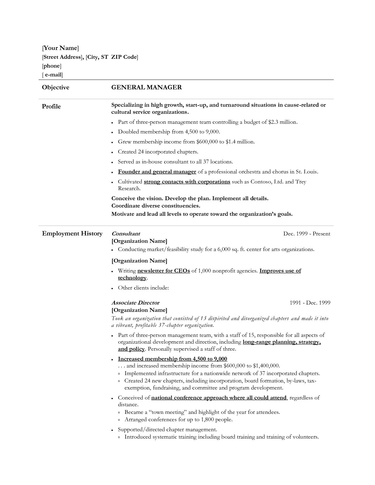 Resume Tips Objective General Resume Objective Examples Marvellous General Resume