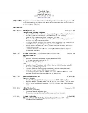 Resume Tips Objective Medical Device Sales Resume Tips Ooxxooco