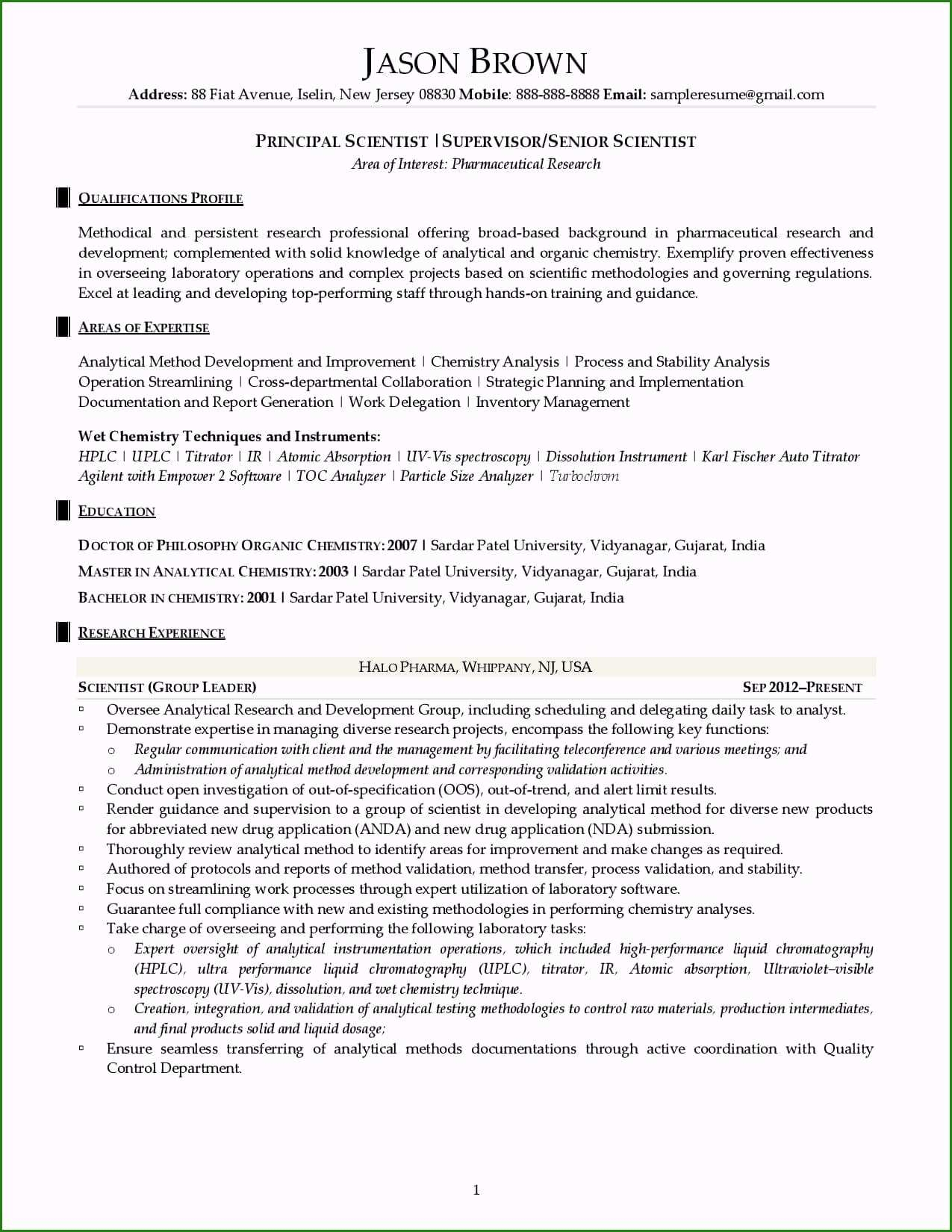 Resume Tips Templates Best Scientific Resume Template You Have To Try Now