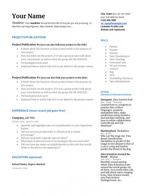 Resume Tips Templates How To Write A Great Data Science Resume Dataquest