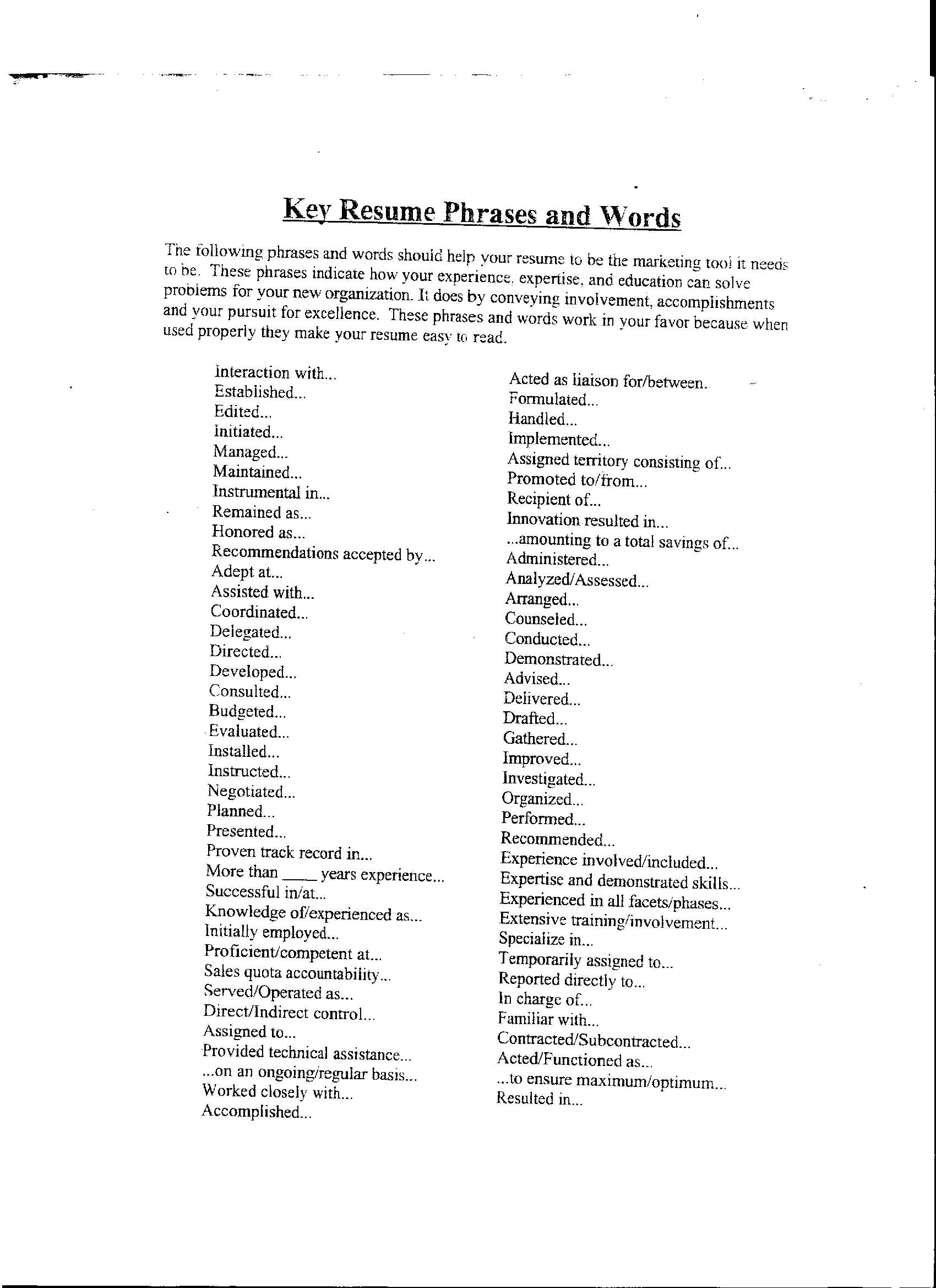Resume Words To Use Exquisite Top Resume Words The 15 Best And Worst To Use On Resumes