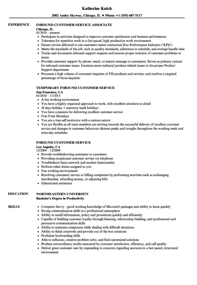 3 Information Details in Resume Examples Customer Service - wikiresume.com