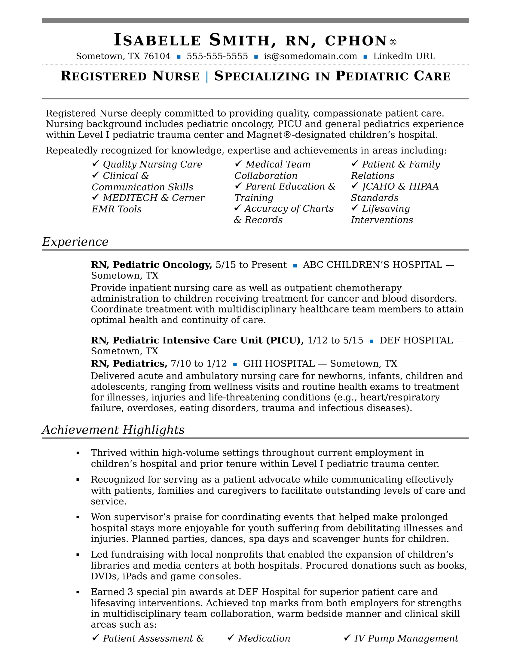 Rn Resume Examples Nurse rn resume examples|wikiresume.com