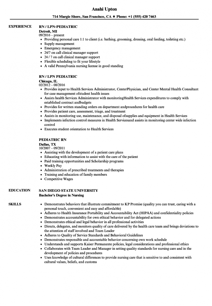 Rn Resume Examples - wikiresume.com