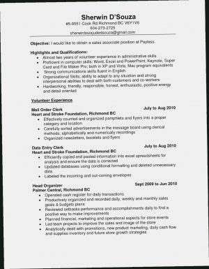 Sales Associate Resume  Now Is The Time For You To Know The Truth Resume Information