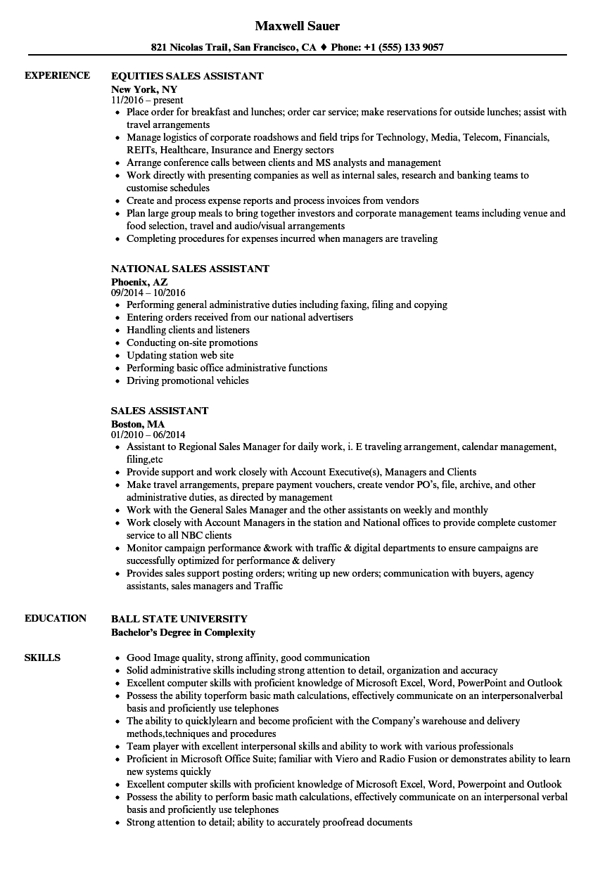 Sales Resume Examples Examples Of Sales Resumes Btsmmo