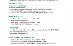 Sample Resume Templates Sample Resume Format For Fresh Graduates Single Page 321 sample resume templates|wikiresume.com