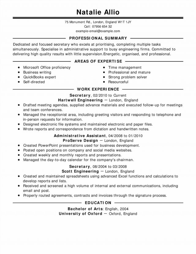 The Important Points in Server Resume Template You Must Have ...