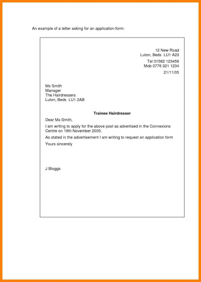 A Simple Cover Letter Example for You to Base Your Cover Letter From ...