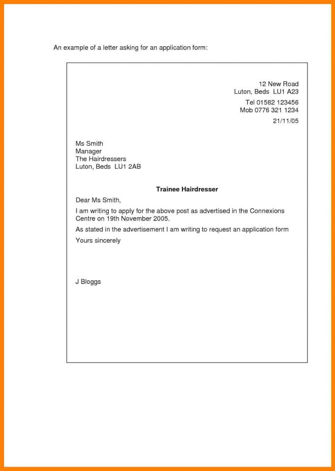 A Simple Cover Letter Example for You to Base Your Cover Letter From ...