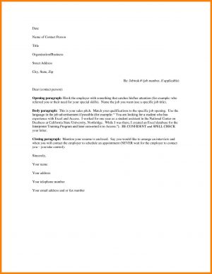 Simple Cover Letter Example A Basic Simple Resume Cover Letter Examples Cute Good 5 Tjfs